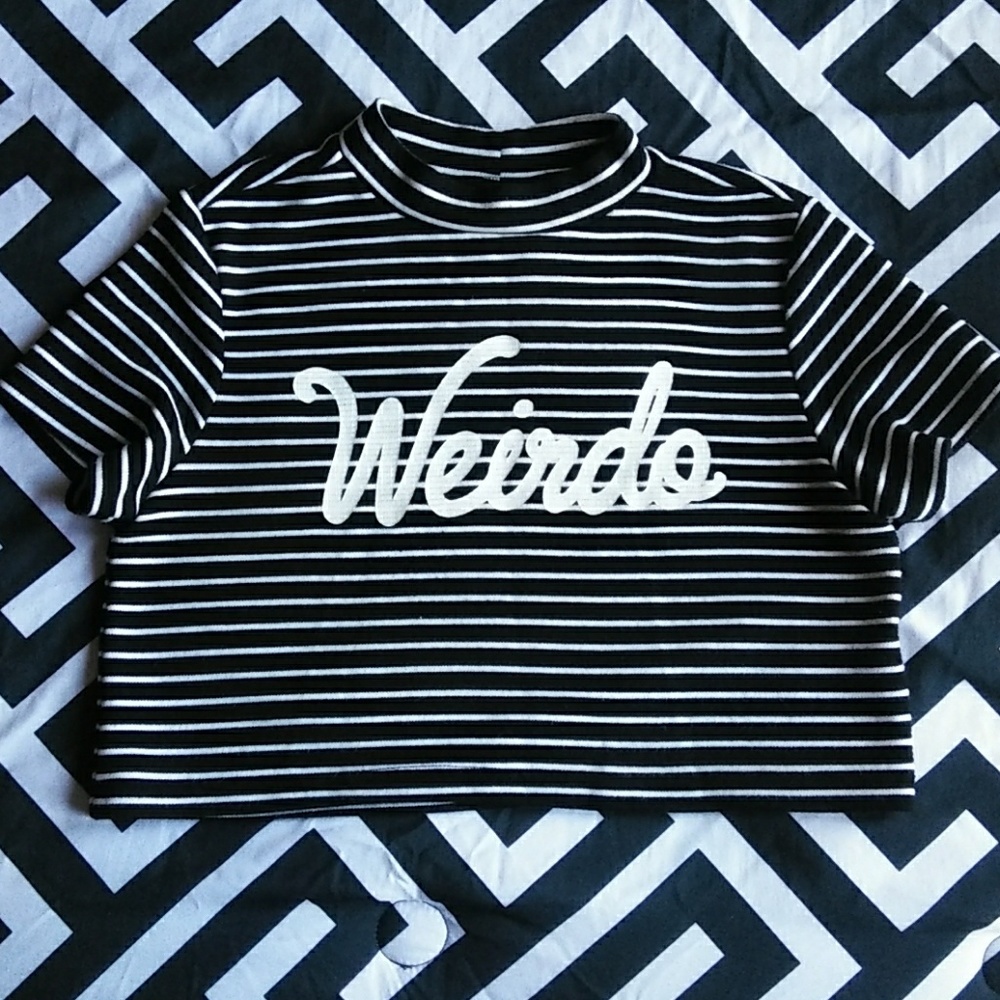 H&M Wierdo Crop Top Womens Size Small